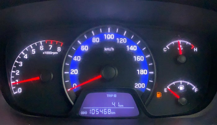 2014 Hyundai Xcent S (O) 1.2, CNG, Manual, 1,05,524 km, Odometer Image