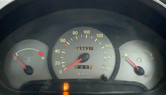 2011 Hyundai Santro Xing GLS, Petrol, Manual, 69,941 km, Odometer Image