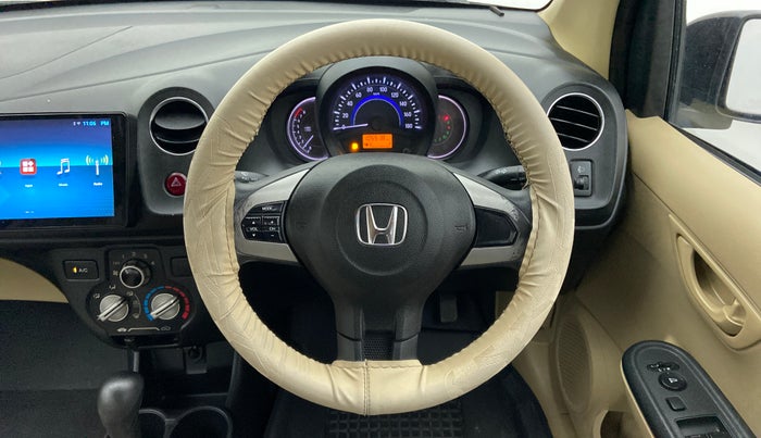 2015 Honda Amaze 1.2L I-VTEC S AT, Petrol, Automatic, 1,05,518 km, Steering Wheel Close Up