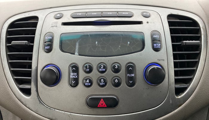 2010 Hyundai i10 SPORTZ 1.2, Petrol, Manual, 97,941 km, Infotainment system - AM/FM Radio - Not Working