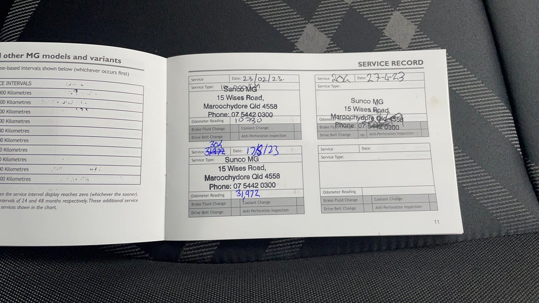 2022 MG 3 Core (with Navigation), Automatic, 34466 km, Service History