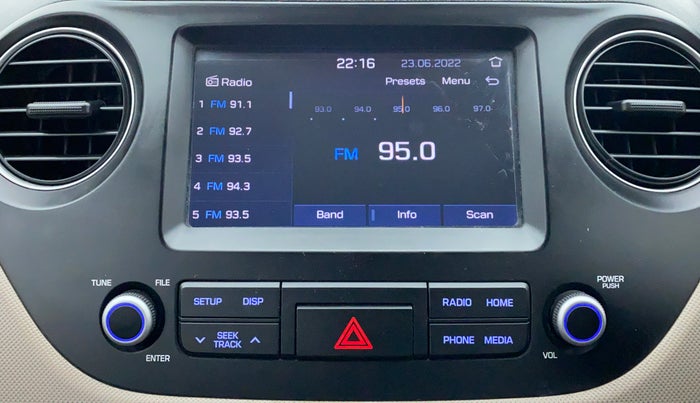 2019 Hyundai Grand i10 SPORTZ 1.2 KAPPA VTVT, Petrol, Manual, 65,127 km, Infotainment System