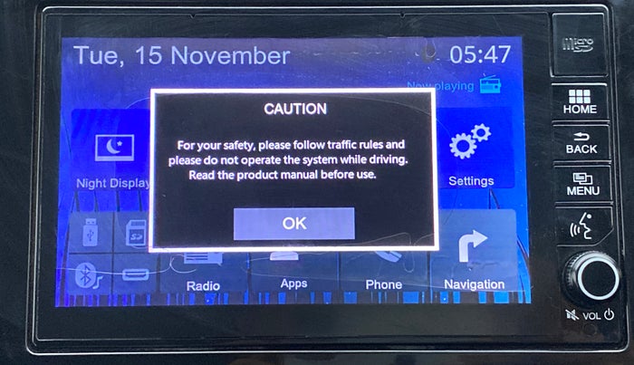 2018 Honda WR-V 1.2 i-VTEC VX MT, Petrol, Manual, 58,298 km, Infotainment system - Touch screen not working