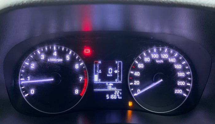 2017 Hyundai Creta 1.6 SX PLUS PETROL, Petrol, Manual, 52,220 km, Odometer Image