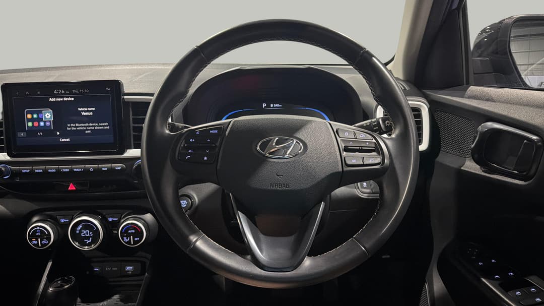 2023 Hyundai Venue Elite (denim) Two-tone Roof, Automatic, 44134 km, Steering Wheel Close-up