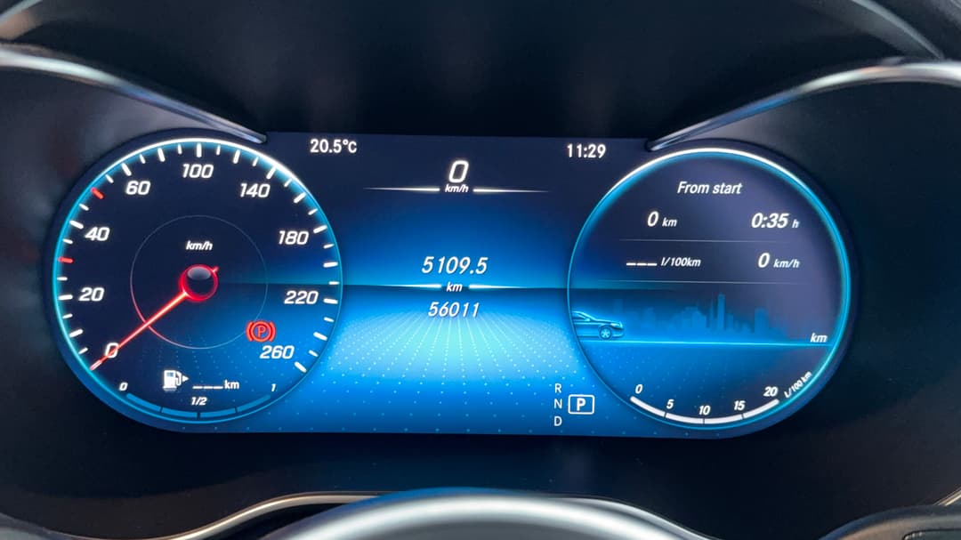 2021 Mercedes-benz GLC 200, Automatic, 56011 km, Odometer View