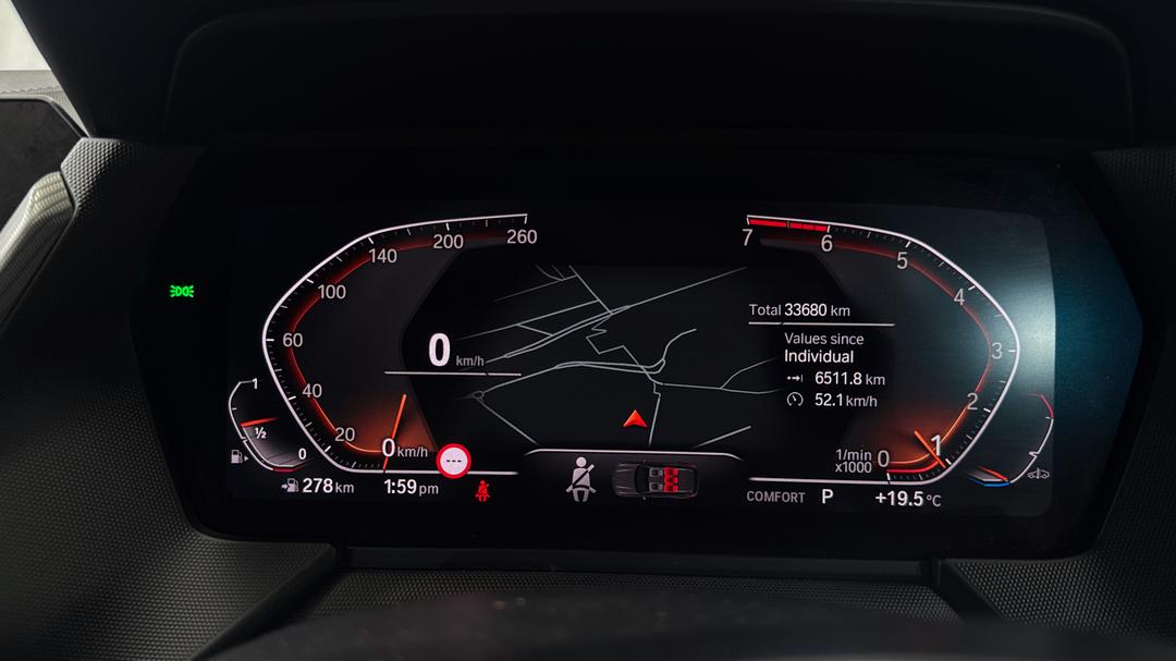 2020 BMW 1 18i M Sport, Automatic, 33680 km, Odometer View