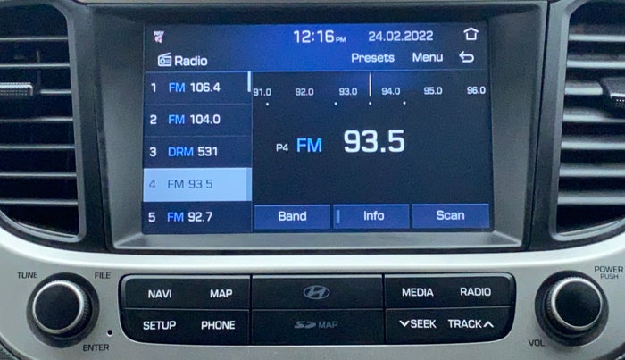 2018 Hyundai Verna 1.6 SX VTVT AT (O), Petrol, Automatic, 24,846 km, Infotainment System