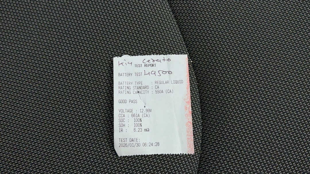 2022 Kia Cerato S, Automatic, 66459 km, Car Battery Health