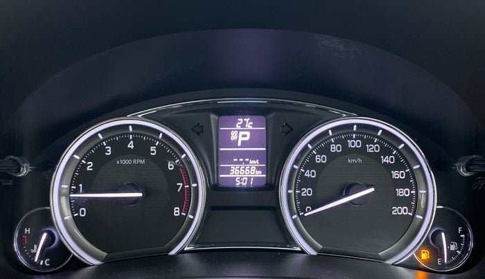 2017 Maruti Ciaz DELTA 1.4 VVT AT, Petrol, Automatic, 36,981 km, Odometer Image