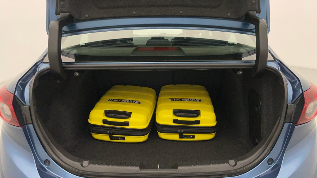 Boot Inside View with Luggage