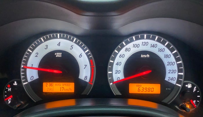2011 Toyota Corolla Altis G PETROL, Petrol, Manual, 63,980 km, Odometer Image