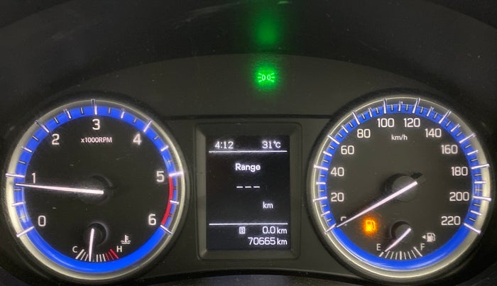 2015 Maruti S Cross ZETA 1.3, Diesel, Manual, 70,731 km, Odometer Image