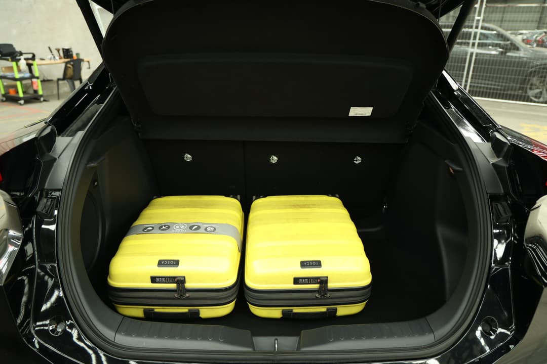 2025 Toyota C-HR Koba Hybrid + 2 Tone, Automatic, 7436 km, Boot Inside View with Luggage