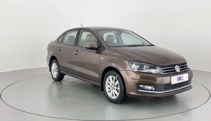 2016 Volkswagen Vento HIGHLINE TDI AT, Diesel, Automatic, 74,251 km, Right Front Diagonal