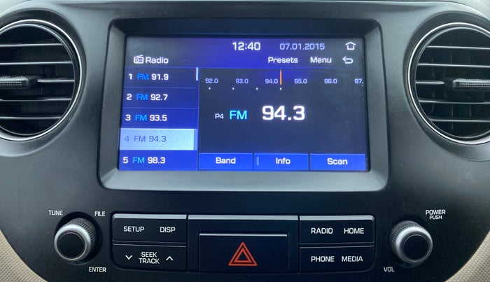 2019 Hyundai Grand i10 SPORTZ 1.2 KAPPA VTVT, Petrol, Manual, 27,451 km, Infotainment System