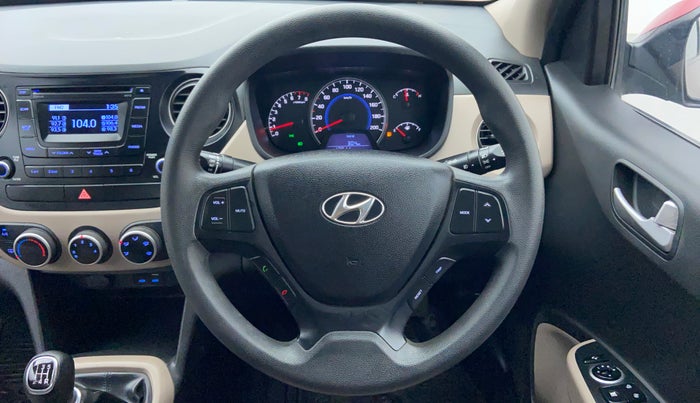2015 Hyundai Grand i10 SPORTZ 1.2 KAPPA VTVT, Petrol, Manual, 13,011 km, Steering Wheel Close-up