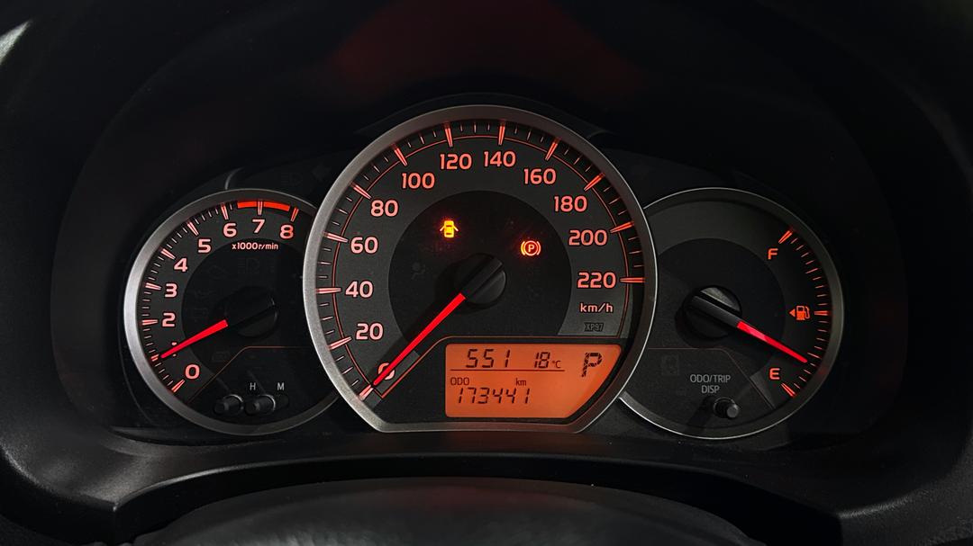2018 Toyota Yaris Ascent, Automatic, 173441 km, Odometer View