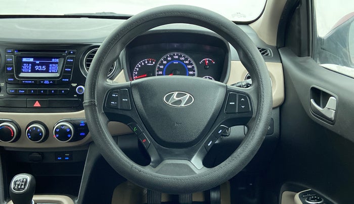 2016 Hyundai Grand i10 SPORTZ 1.2 KAPPA VTVT, Petrol, Manual, 20,300 km, Steering Wheel Close Up