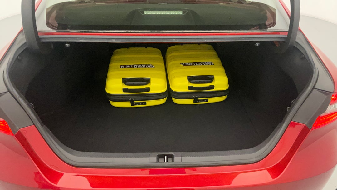 Boot Inside View with Luggage