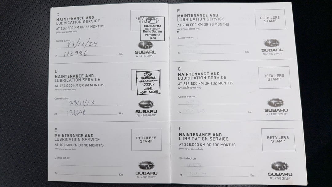 2016 Subaru Outback 2.5i Premium AWD, Automatic, 133453 km, Service History