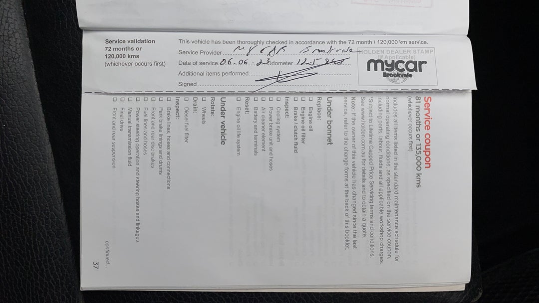 2017 Holden Captiva Active 7 Seater, Automatic, 133086 km, Service History