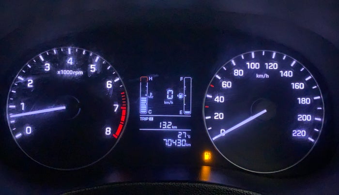 2019 Hyundai Creta SX 1.6 PETROL, Petrol, Manual, 70,430 km, Odometer Image