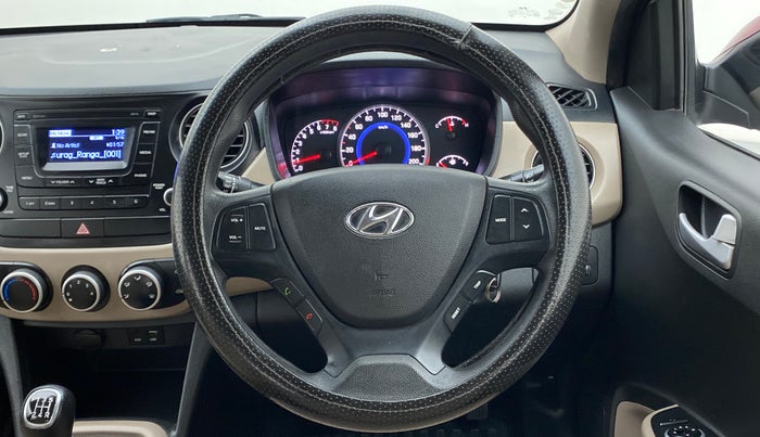 2016 Hyundai Grand i10 SPORTZ 1.2 KAPPA VTVT, Petrol, Manual, 21,035 km, Steering Wheel Close Up