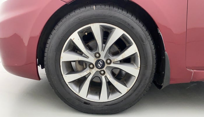 2014 Hyundai Verna FLUIDIC 1.6 CRDI SX AT, Diesel, Automatic, 80,809 km, Left Front Wheel