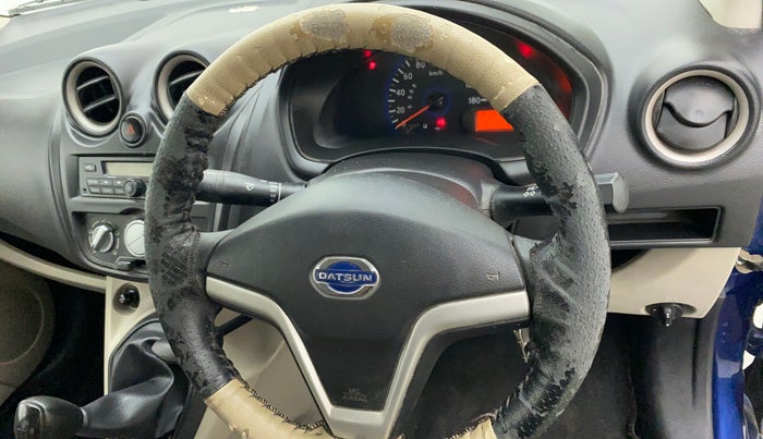 2018 Datsun Go T (O), Petrol, Manual, 4,817 km, Steering wheel - Steering cover is minor torn