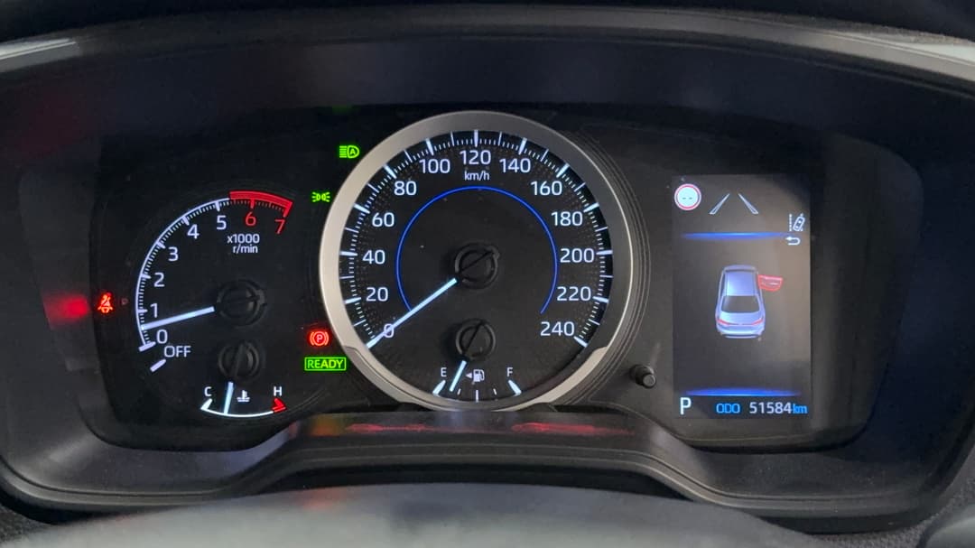 2022 Toyota Corolla Ascent Sport Hybrid, Automatic, 51584 km, Odometer View