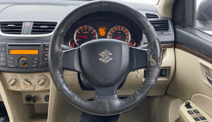 2014 Maruti Swift Dzire VXI, Petrol, Manual, 93,374 km, Steering wheel - Steering cover is minor torn