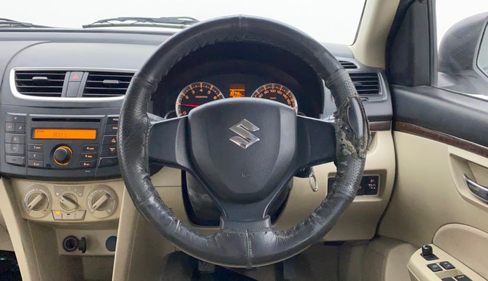 2014 Maruti Swift Dzire VXI, Petrol, Manual, 93,374 km, Steering Wheel Close Up