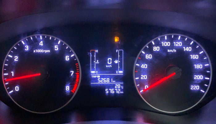 2019 Hyundai Elite i20 SPORTZ PLUS 1.2, Petrol, Manual, 57,672 km, Odometer Image