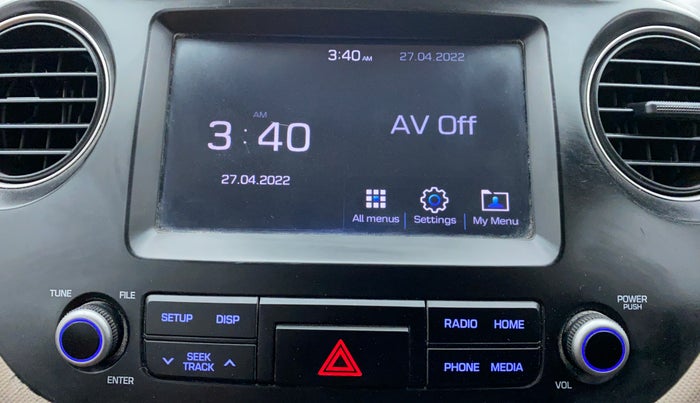 2019 Hyundai Grand i10 SPORTZ 1.2 KAPPA VTVT, Petrol, Manual, 44,723 km, Infotainment System