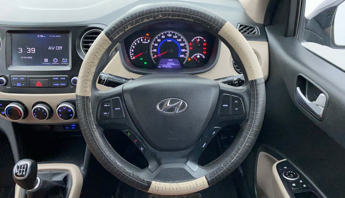 2019 Hyundai Grand i10 SPORTZ 1.2 KAPPA VTVT, Petrol, Manual, 44,723 km, Steering Wheel Close Up