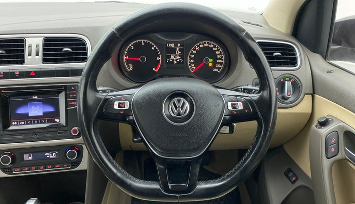 2017 Volkswagen Vento HIGHLINE TDI AT, Diesel, Automatic, 96,740 km, Steering Wheel Close Up