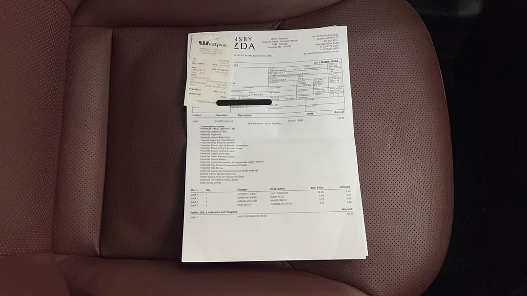 2019 Mazda CX-9 Azami Le (AWD), Automatic, 102727 km, Service History