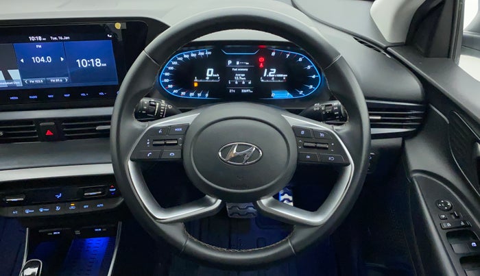 2020 Hyundai NEW I20 ASTA(O) 1.0TURBO DCT DUAL TONE, Petrol, Automatic, 33,748 km, Steering Wheel Close Up