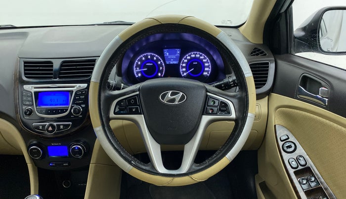 2013 Hyundai Verna FLUIDIC 1.6 SX VTVT OPT, Petrol, Manual, 36,802 km, Steering Wheel Close Up