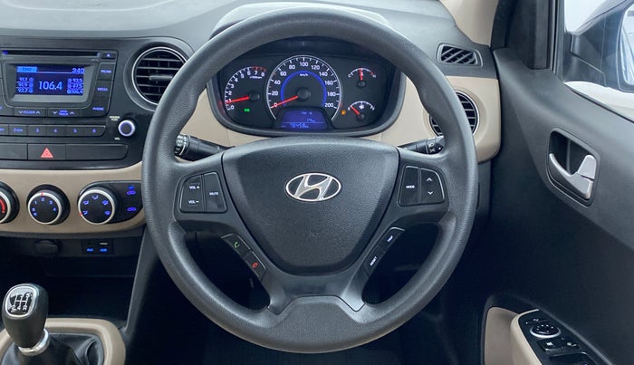2016 Hyundai Grand i10 SPORTZ 1.2 KAPPA VTVT, Petrol, Manual, 78,457 km, Steering Wheel Close Up