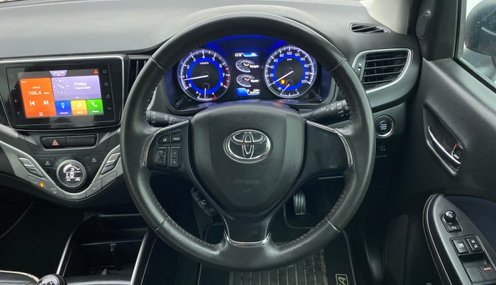 2019 Toyota Glanza V, Petrol, Manual, 52,277 km, Steering Wheel Close Up