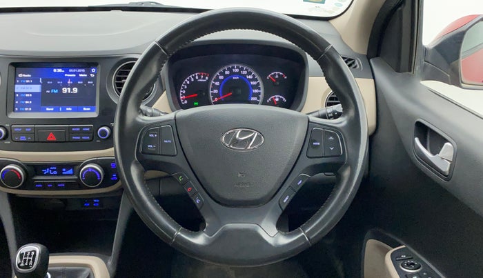 2017 Hyundai Grand i10 ASTA 1.2 KAPPA VTVT, Petrol, Manual, 70,537 km, Steering Wheel Close Up