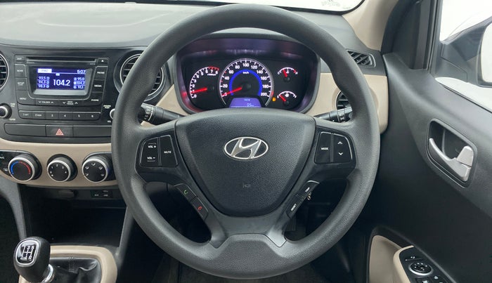 2016 Hyundai Grand i10 SPORTZ 1.2 KAPPA VTVT, Petrol, Manual, 25,064 km, Steering Wheel Close Up