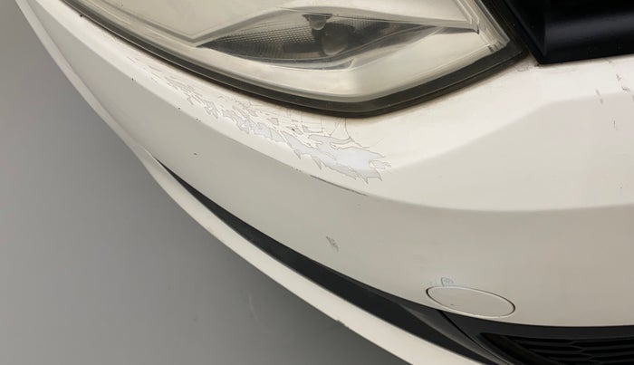 2012 Volkswagen Polo TRENDLINE 1.2L DIESEL, Diesel, Manual, 1,05,355 km, Front bumper - Paint has minor damage