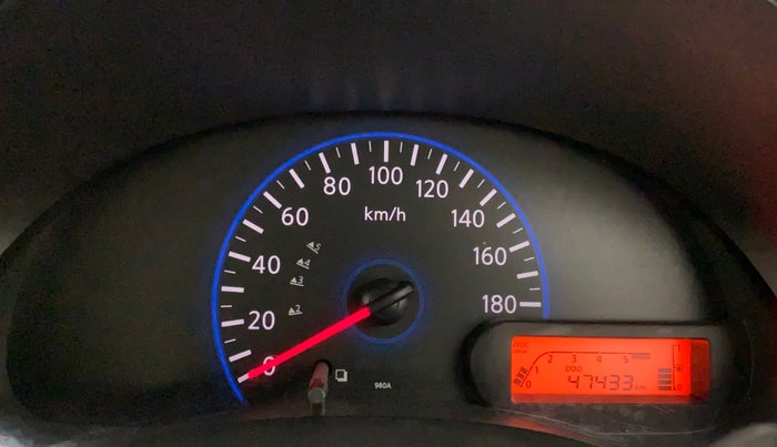 2016 Datsun Go T, Petrol, Manual, 47,433 km, Odometer Image