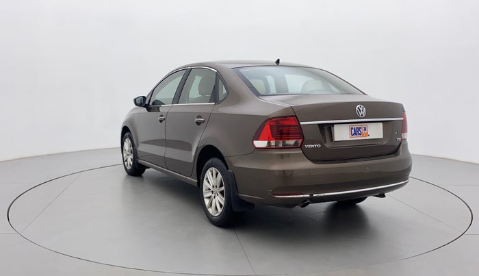 2016 Volkswagen Vento HIGHLINE PETROL AT, Petrol, Automatic, 91,853 km, Left Back Diagonal