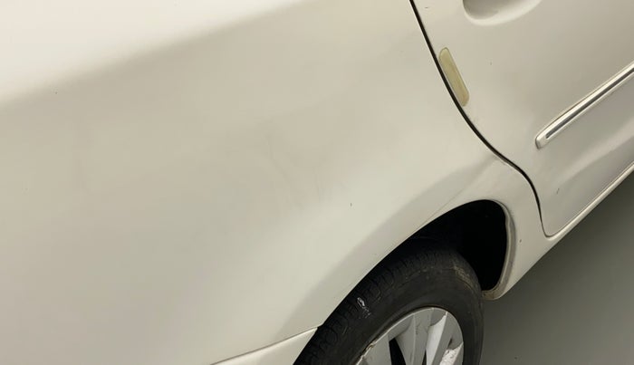 2013 Toyota Etios G, Petrol, Manual, 81,850 km, Right quarter panel - Slightly dented