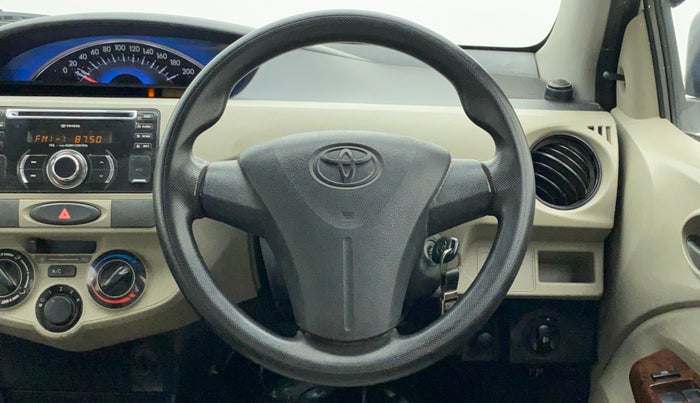 2013 Toyota Etios G, Petrol, Manual, 81,850 km, Steering Wheel Close Up