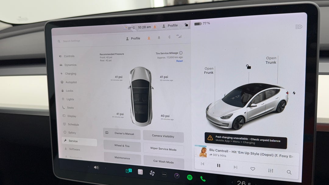 2021 Tesla Model 3 Standard Range Plus RWD, Automatic, 35875 km, Service History